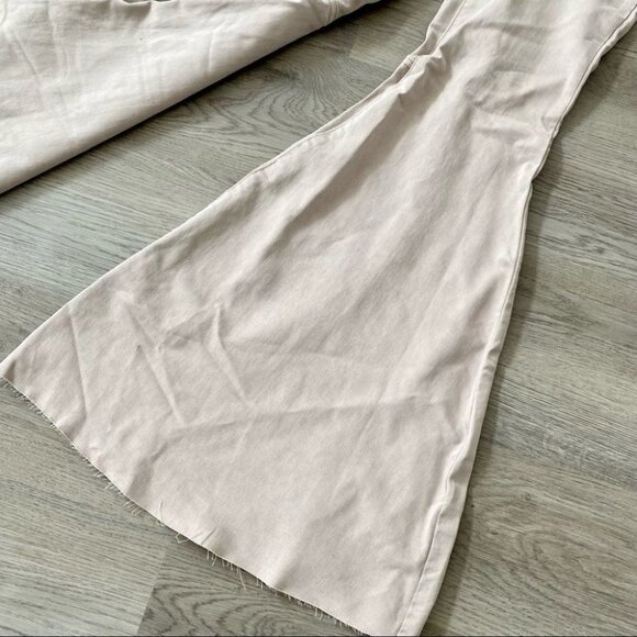 NWT Free People Just Float On Flare Jeans High Rise in Peach Neutral Tan 28 - Picture 14 of 16